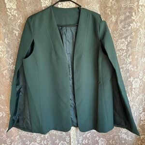 Emerald Green XXL Suit Vest with Cape